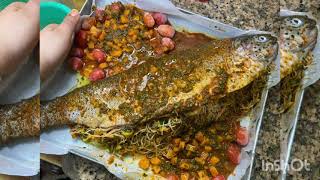 طريقة لطبخ سمك السلمون  في يوم رمضان salmon cooked