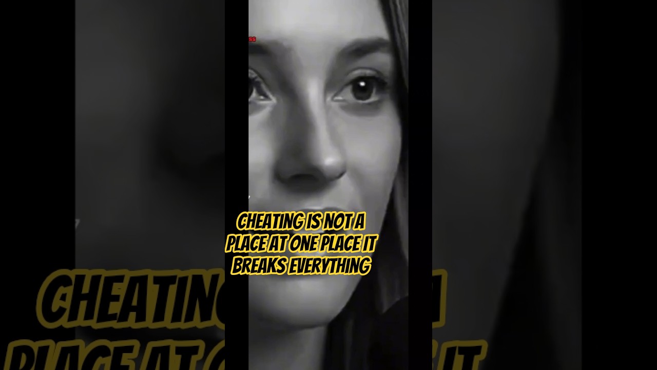 Cheating is not a place at one place It breaks everything