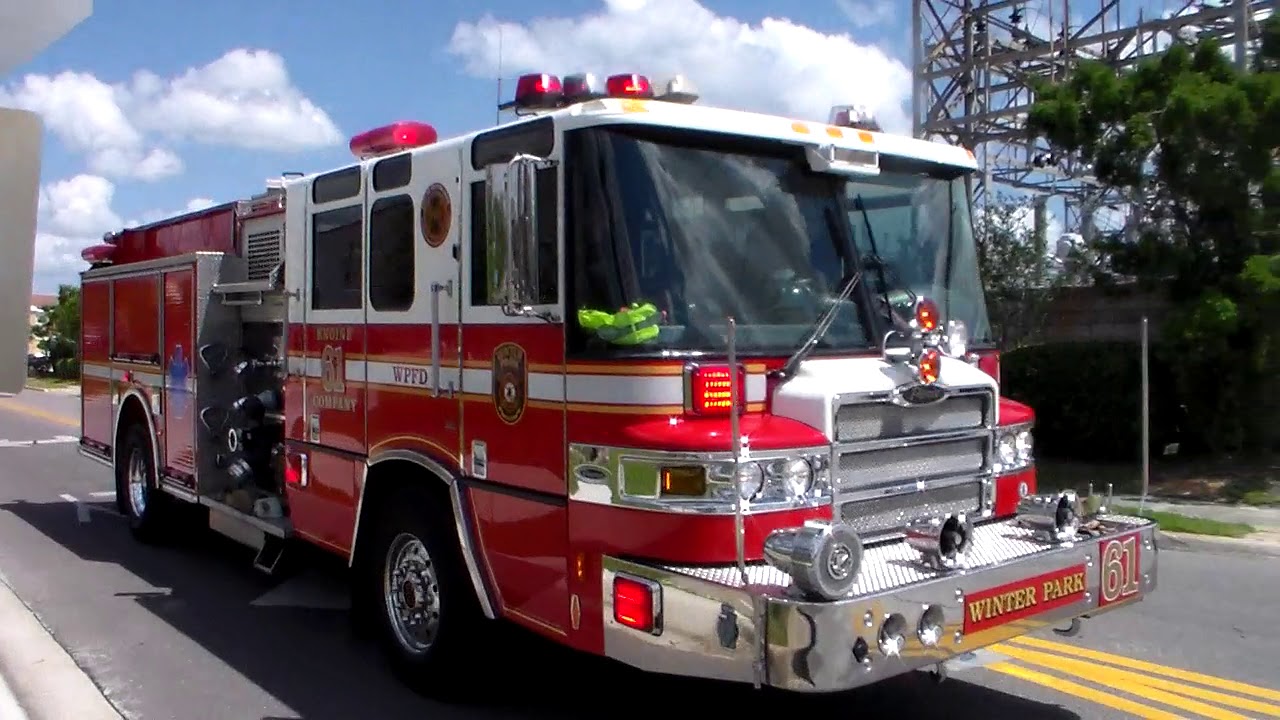 Winter Park Fire Department Engine 61 Spare Responding ...