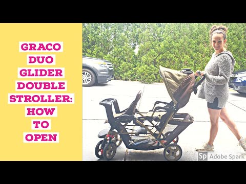 how to open graco duoglider double stroller