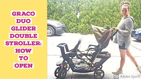 How To Open The Graco Duo Glider Double Stroller : Stroller Tutorial