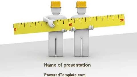 Measurements PowerPoint Template by PoweredTemplate.com