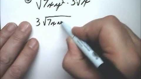 Square and Cube Roots 2 Simplify Products - Tutor Algebra