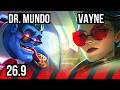 DR. MUNDO vs VAYNE (TOP) | KR Challenger | 26.9