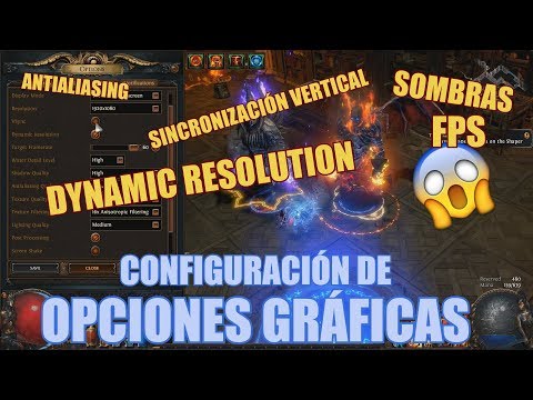 PoE - Configuración de opciones graficas