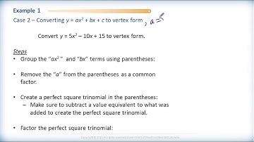 Math 2200 - Ch.3 Sec.3.3 Completing the Square 1B - Instruction