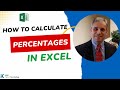 Calculating percentages in Excel 2010, 2013, 2016