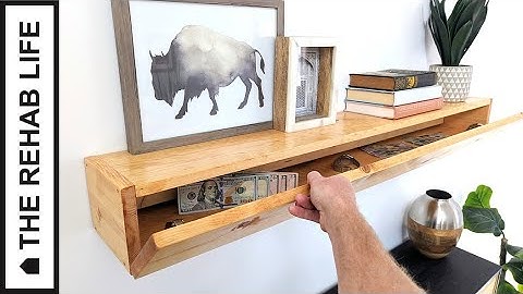 The $30 Floating Shelf with Secret Compartment - Easy DIY Project!