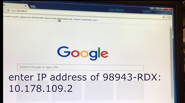 Quickstation 8  98943 RDX step by step