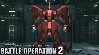 Mobile Suit Gundam Battle Operation 2 - Sazabi (LV1) ALL MOVES