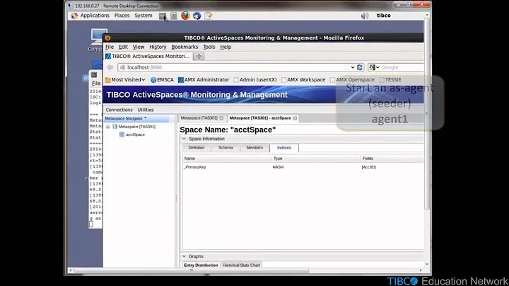 Use the TIBCO ActiveSpaces v2.x Monitoring and Management Utility (ASMM) - Linux Environment
