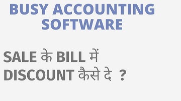 ITEM WISE DISCOUNT IN BUSY