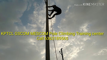 Pole Climbing technique Training Center GESCOM MESCOM HESCOM