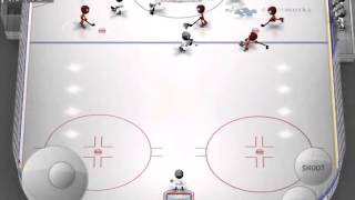 Stickman Ice Hockey Game Play - Hit Post and Goal screenshot 3