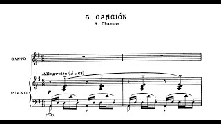 Cancion - 7 Canciones Populares Espanolas Populares (De Falla) - Piano Accompaniment in G Major