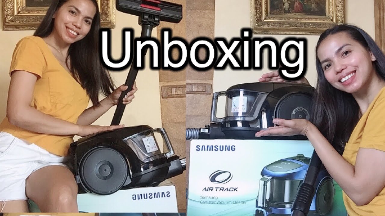 UNBOXİNG Samsung air track canister vacuum cleaner Leah's Vlog