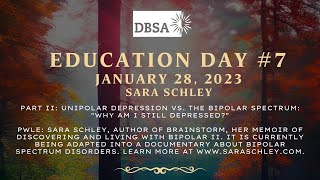 DBSA-CA Presents Sara Schley, Author of Brainstorm & bipolar advocate screenshot 5