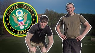 Brothers Attempt the US army fitness test