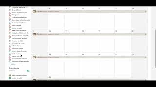 Global Schedule Overview