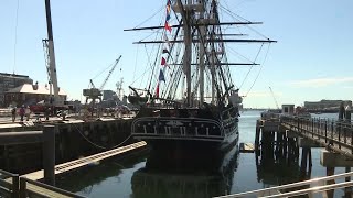USS Constitution marks 4th of July with 21-gun salute