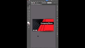 Professional Red and Black Business Card Design in Illustrator