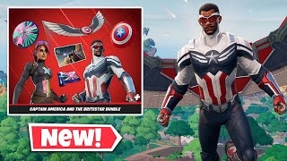 New Captain America And The Britestar Bundle In Fortnite | Gameplay \& Review