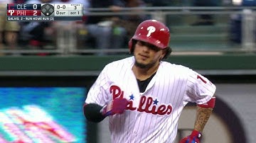 CLE@PHI: Galvis hits a two-run homer to right field