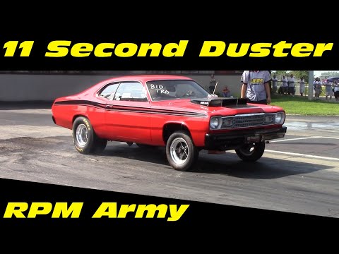 11 Second Plymouth Duster Drag Racing