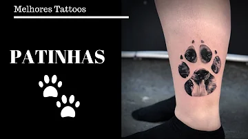 Como pegar a pata do cachorro para tatuagem?
