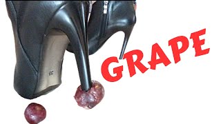 [ASMR] Giantess Crushing & Trampling Grapes With High Heels Boots | 女巨人高跟靴子踩爛葡萄