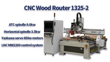 JN QUALITY CNC ROUTER WITH ATC 9.0KW SPINDLE AND HORIZONTAL SPINDLE 3.5KW