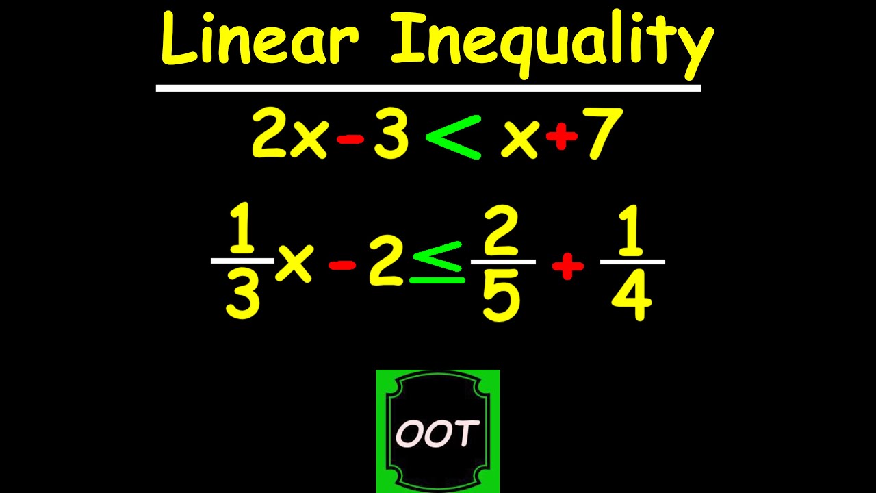 Linear Inequalities Explained Step-by-Step Tutorial - YouTube