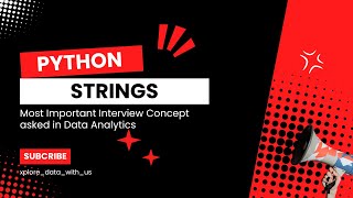 Strings in Python | Most Asked Concept in Data Analytics & Engineering