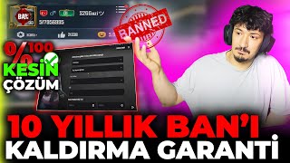 OHA!! 😱 10 YIL BAN YİYEN HESAP NASIL AÇILIR😱 %100 KESİN ÇÖZÜM!!! #pubgmobile