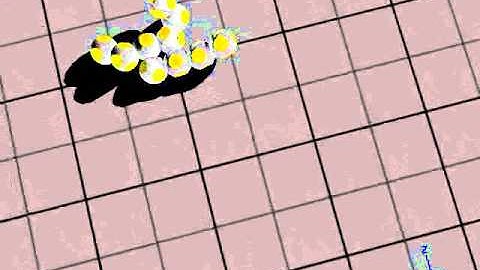 Walking tripod with selected parameters values.