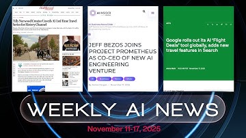 Bezos’s New AI Venture, History Reimagined, and Smarter Flight Tools | Weekly AI News