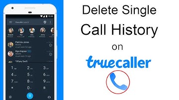How to delete single call history on TrueCaller App?