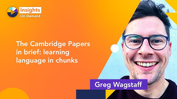 Cambridge Papers in brief: learning language in chunks