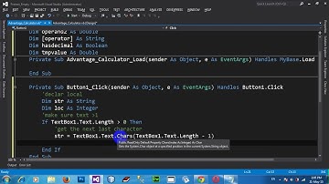How To Make A Advance Calculator In VB NET 2012