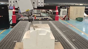 Acctek cnc router machine AKM1325-4A test video for Carlos.