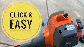 How to Fix a Weed Eater That's Bogging Down  Carb and Idle Adjustment  Husqvarna