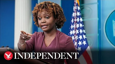 Live: White House press secretary Karine Jean-Pier...