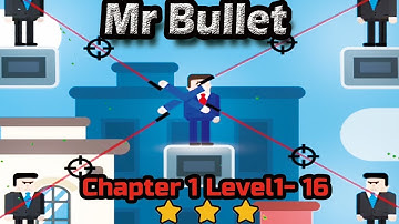 Mr Bullet - Spy Puzzles Chapter 1 BULLET CITY Walkthrough | Level 1-16 3 stars