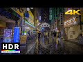 【4K HDR】Rainy Night Walk in Tokyo Ikebukuro (池袋散歩) - Summer 2020