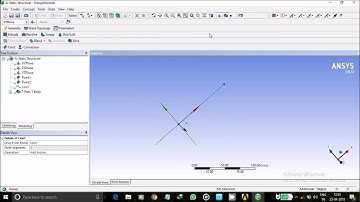 1 D cantilever beam analysis in Ansys Workbench