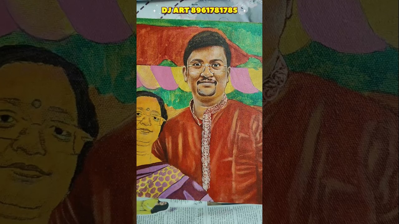 Acrylic Portrait Painting 