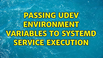 Passing udev environment variables to systemd service execution