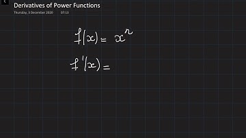 Derivatives of Power Functions