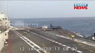 Naval LCA Tejas Take Off From The Aircraft Carrier INS Vikramaditya In The Arabian Sea