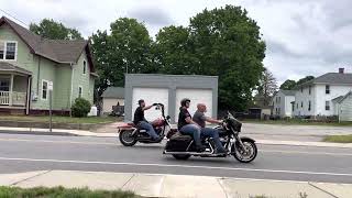 Annual Motorcycle run through Jewett city